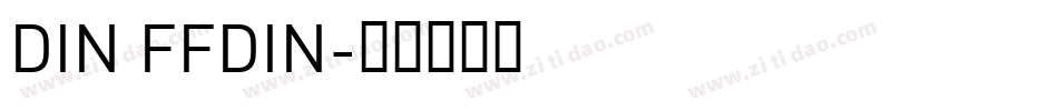 DIN FFDIN字体转换